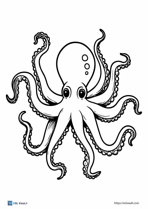 realistic octopus template pdf