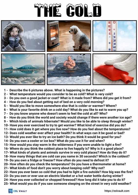 25 questions about the cold