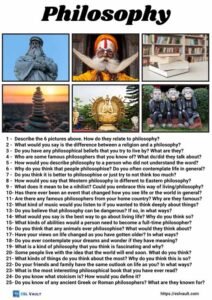 philosophy questions for discussion