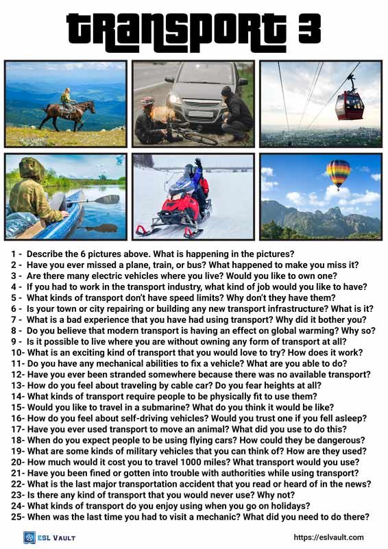 questions about transport 3