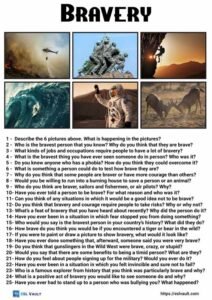 25 conversation questions about bravery