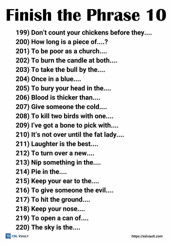 finish the phrase pdf 10