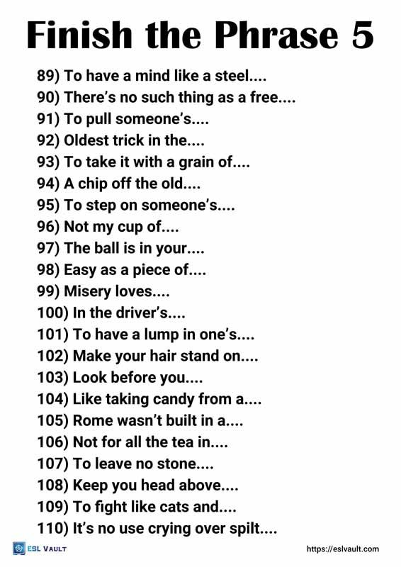 finish the phrase pdf 5