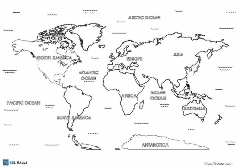 printable world map for kids