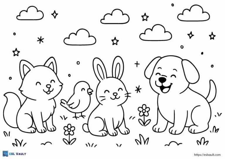 cute pets coloring sheets 1