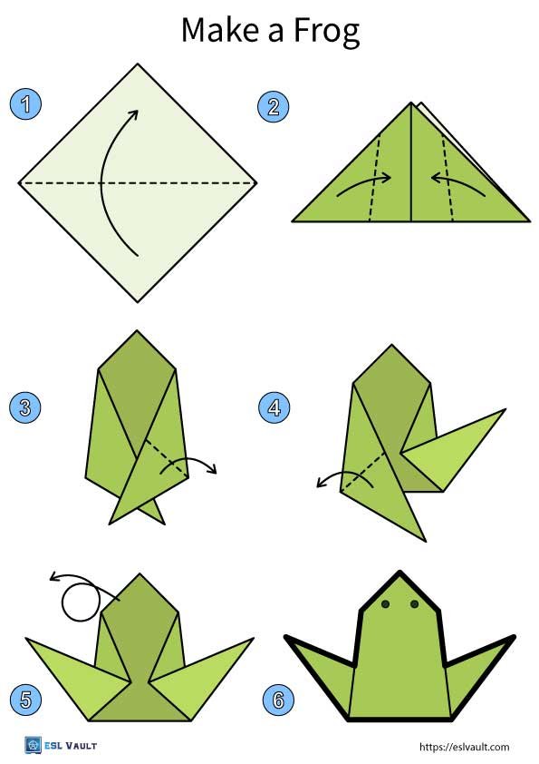 easy origami animals frog