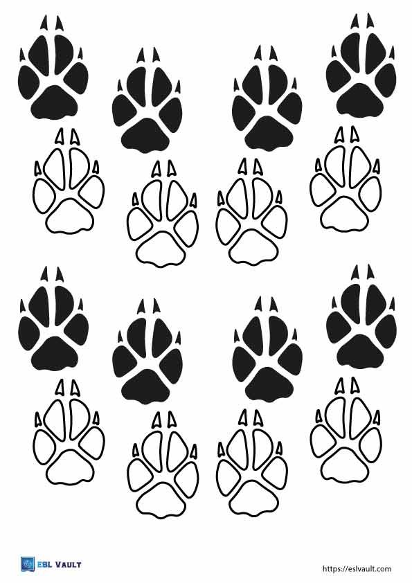 fox paw template 2