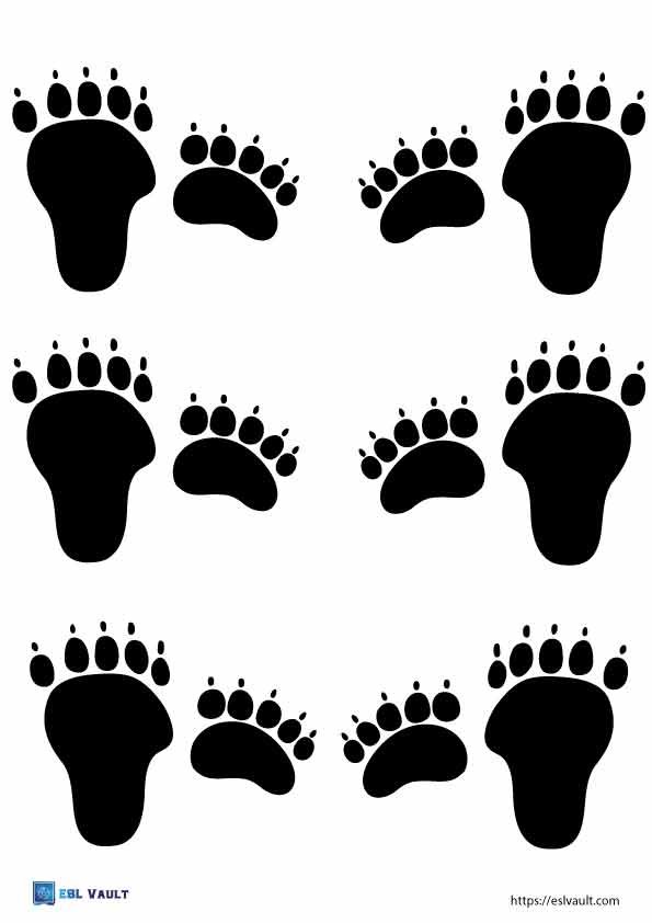 free bear paw printable