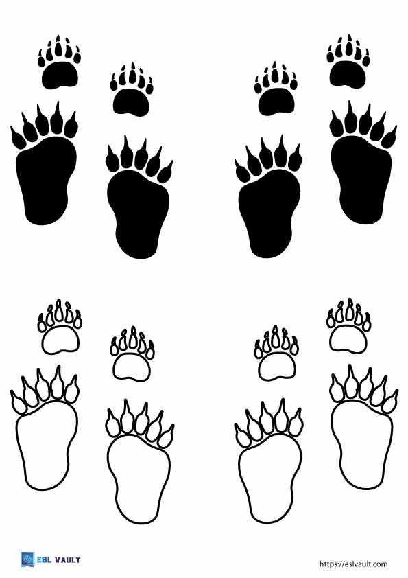 free bear paw printables 3