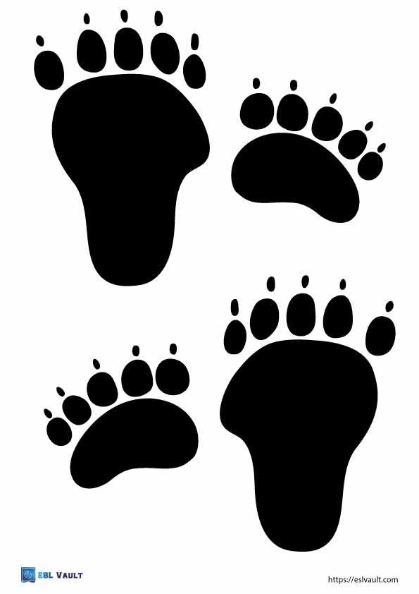 large bear paw printable