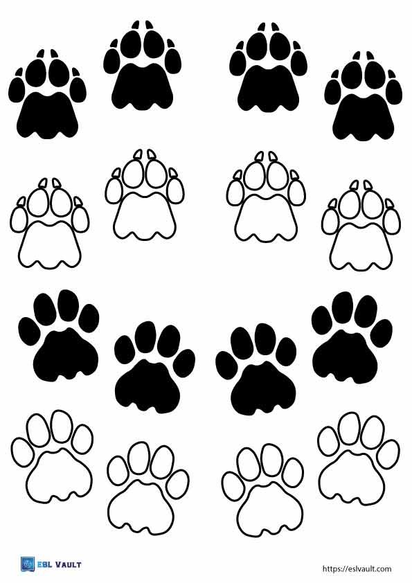 printable lion paws 3