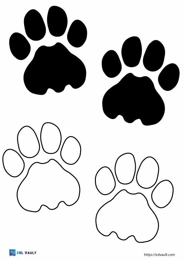printable paws lion 1