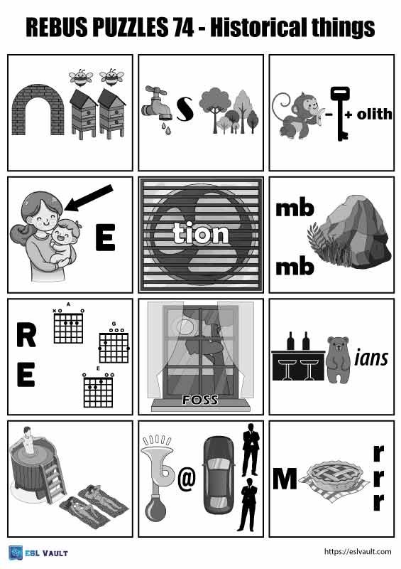 rebus puzzles 74 about history