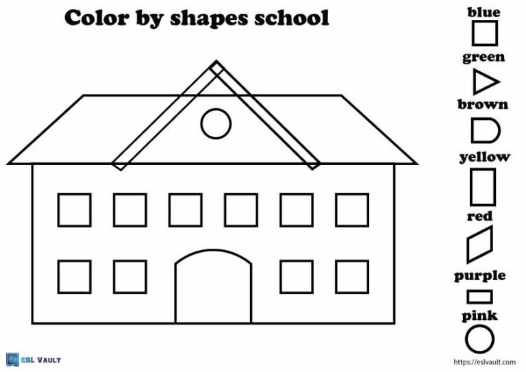 school color by shape free printable