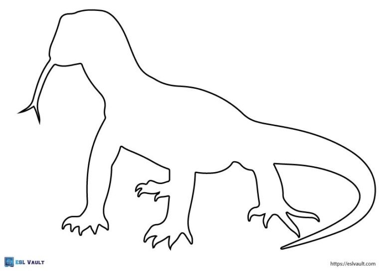 big monitor lizard template