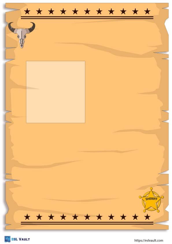 blank printable wanted poster free