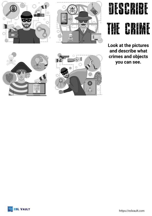 describe the crime worksheet 7