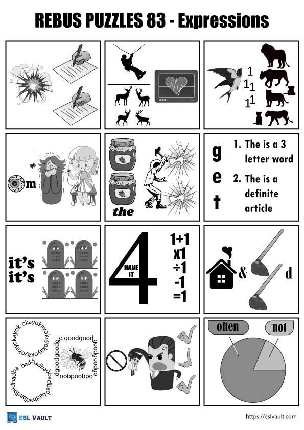 expressions rebus puzzles hard