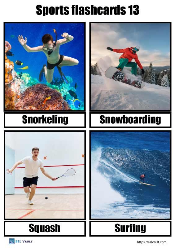 flashcards sports 13