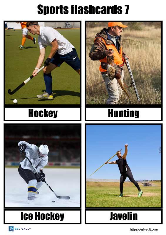 flashcards sports printable 7