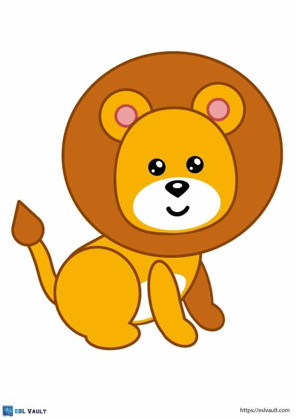 paper lion craft printable key