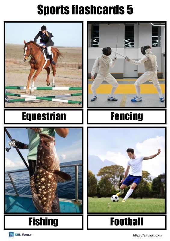 sports flashcards printable 5