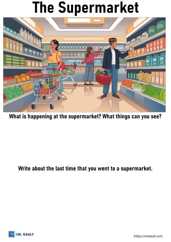 supermarket writing prompts