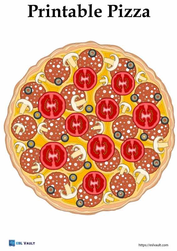 complete printable pizza pdf