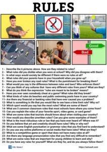 conversation questions about rules
