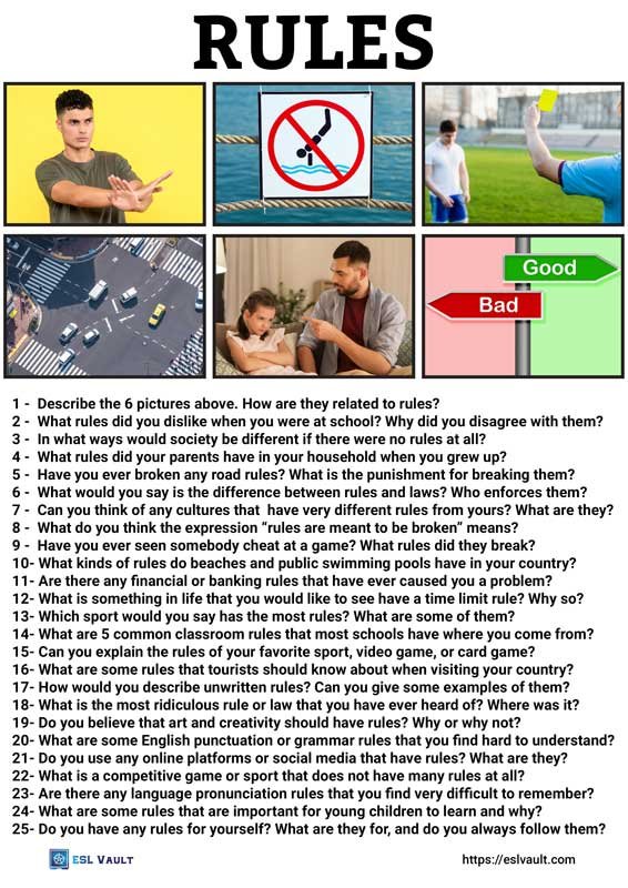 conversation questions about rules