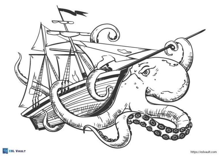 free kraken coloring page pdf
