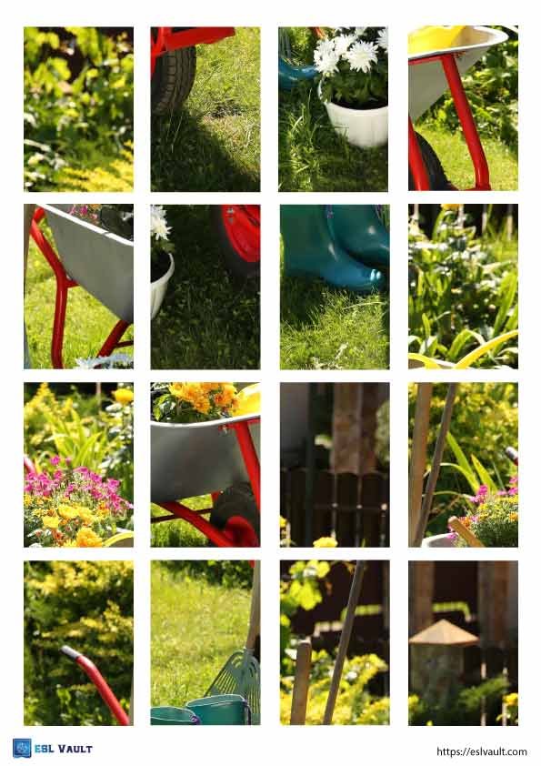 gardening puzzle for kids