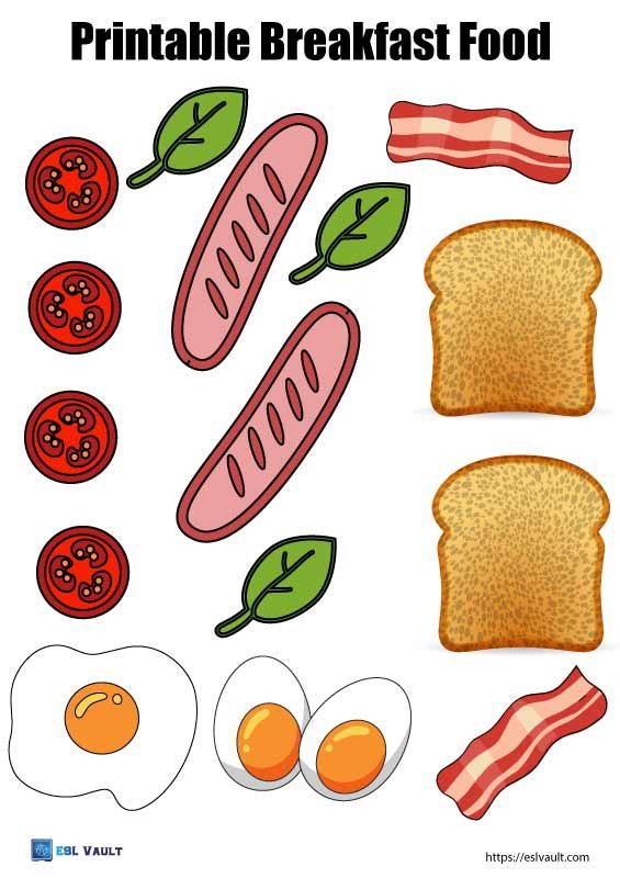 printable breakfast food