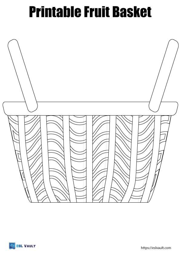 printable fruit basket craft