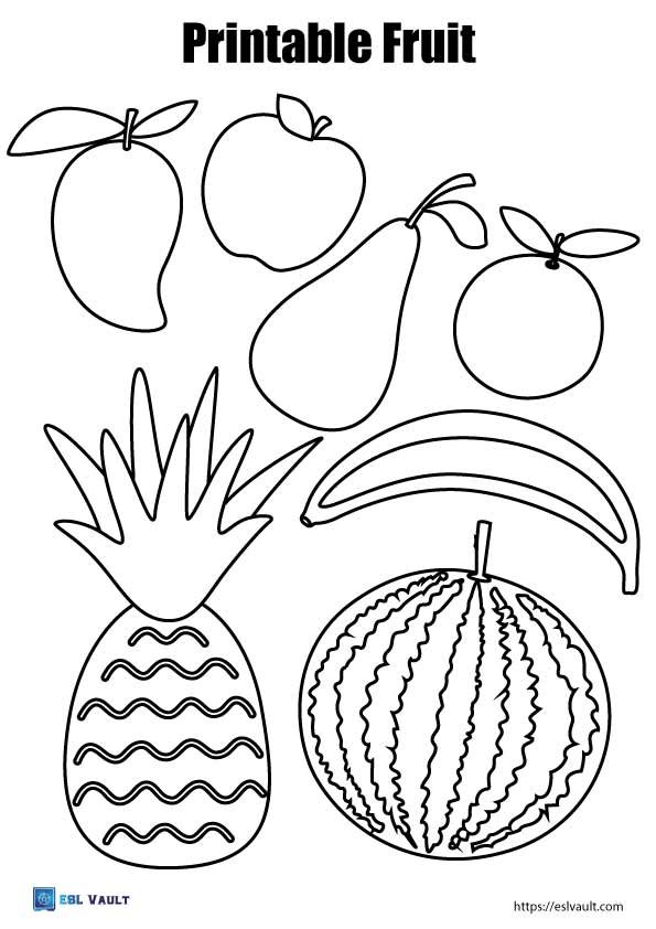 printable fruit for food craft 2