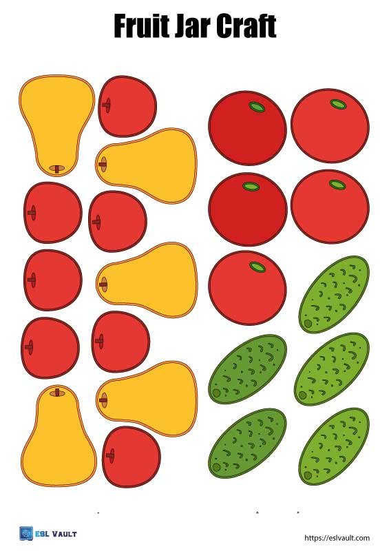 printable paper fruit jar craft 2