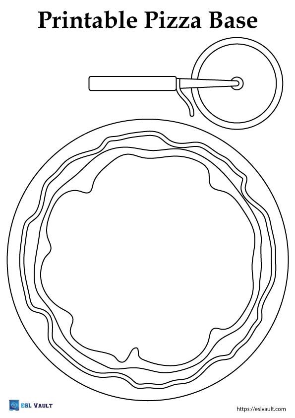 printable paper pizza base blank