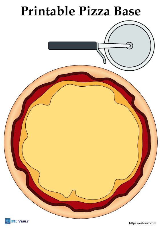 printable paper pizza base