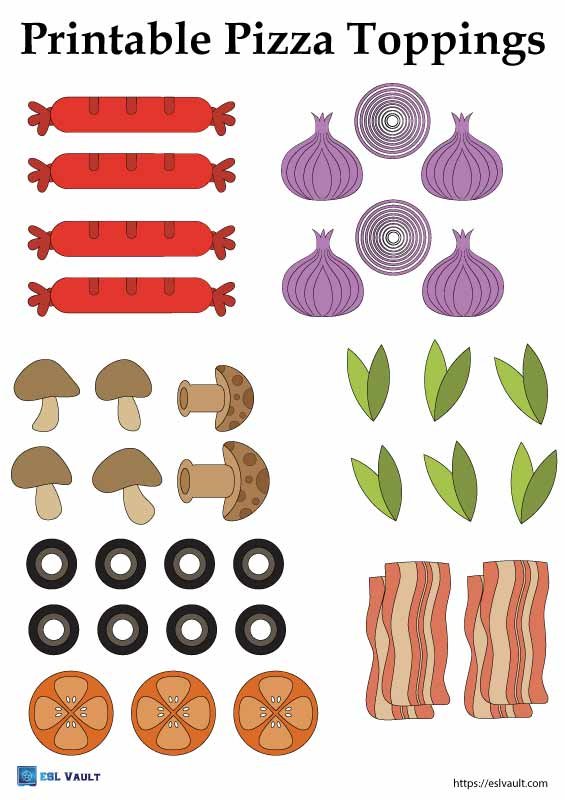 printable paper pizza toppings 4