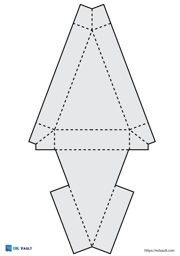 printable pizza slice box template