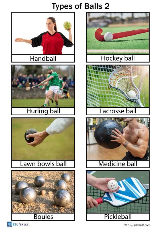 different kinds of balls 2