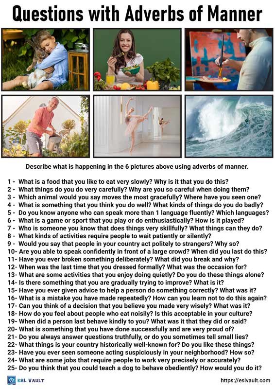 questions with adverbs of manner