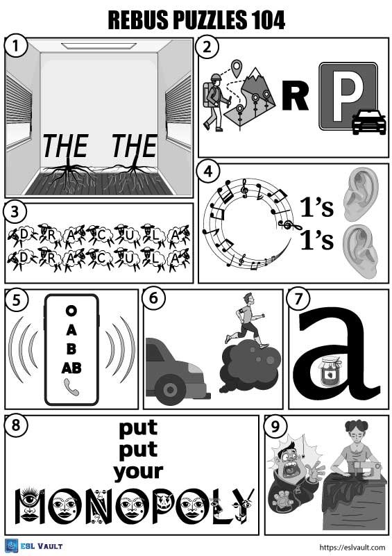 rebus puzzle game printable