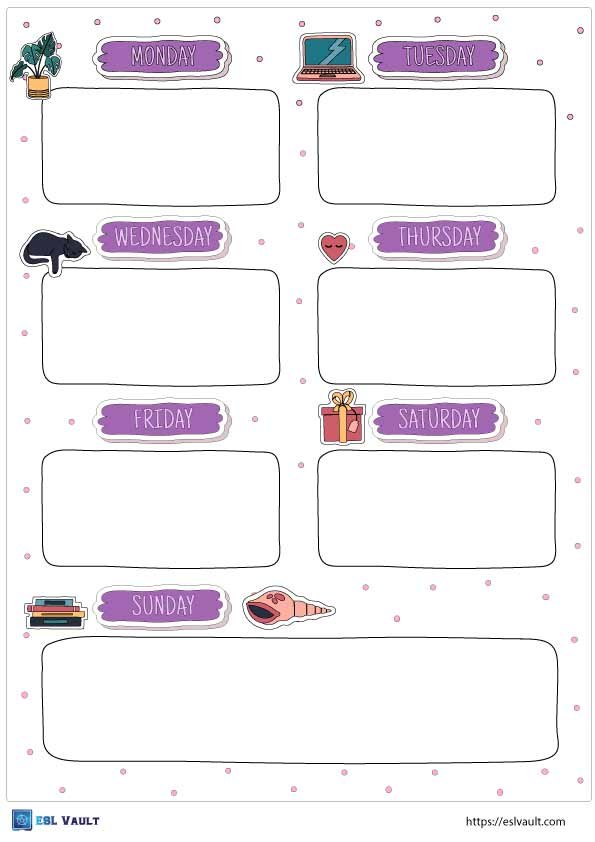 simple weekly planner printable