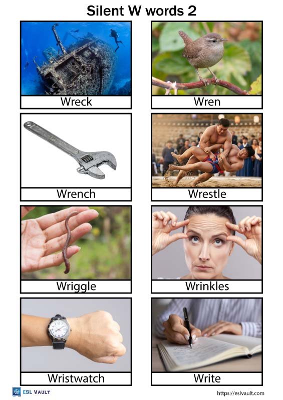 words with s silent w pictures