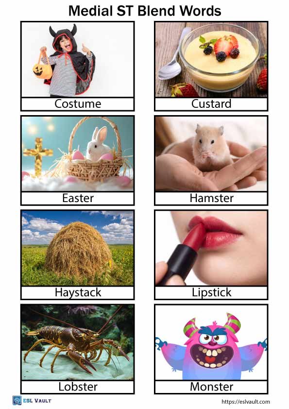medial ST blend words with pictures