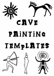 printable cave painting templates