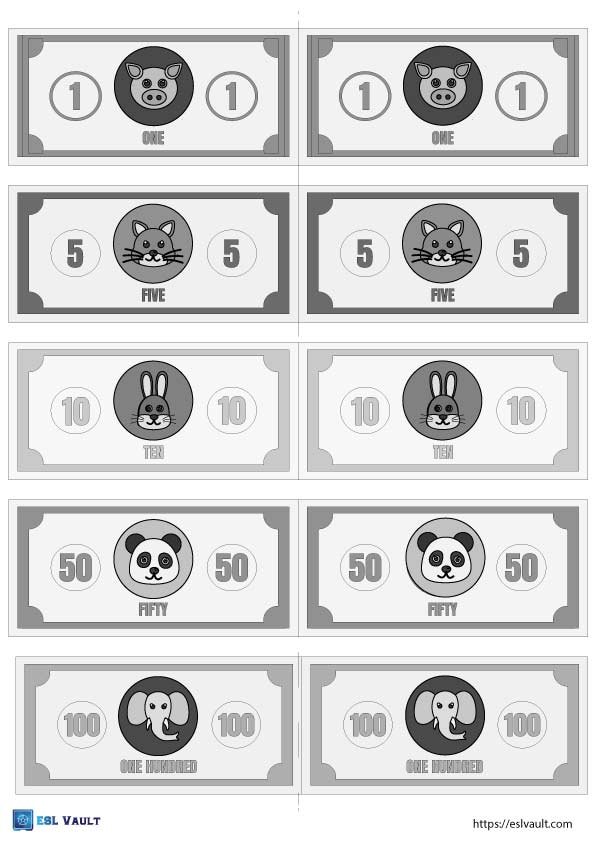 printable play money for kids free