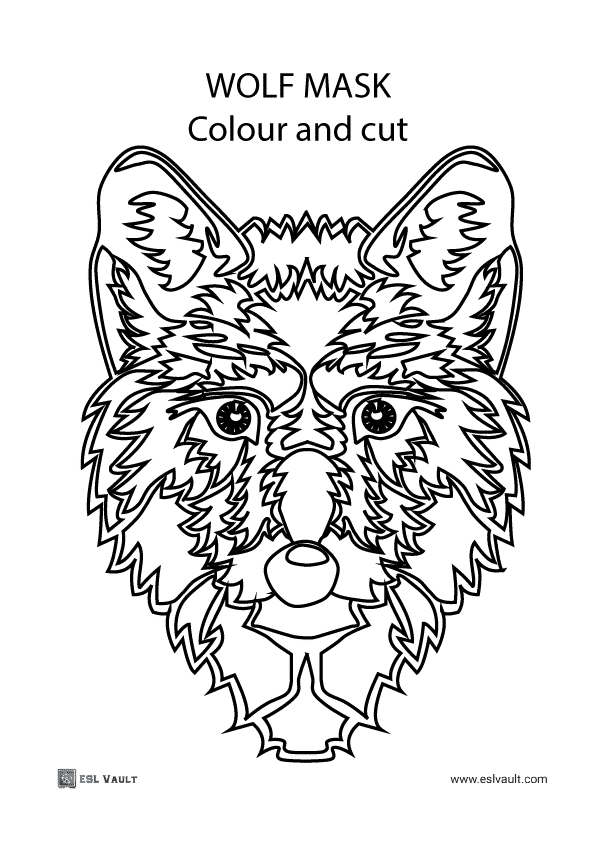 A wolf mask for Halloween