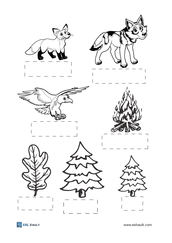 forest animal diorama printables part 2